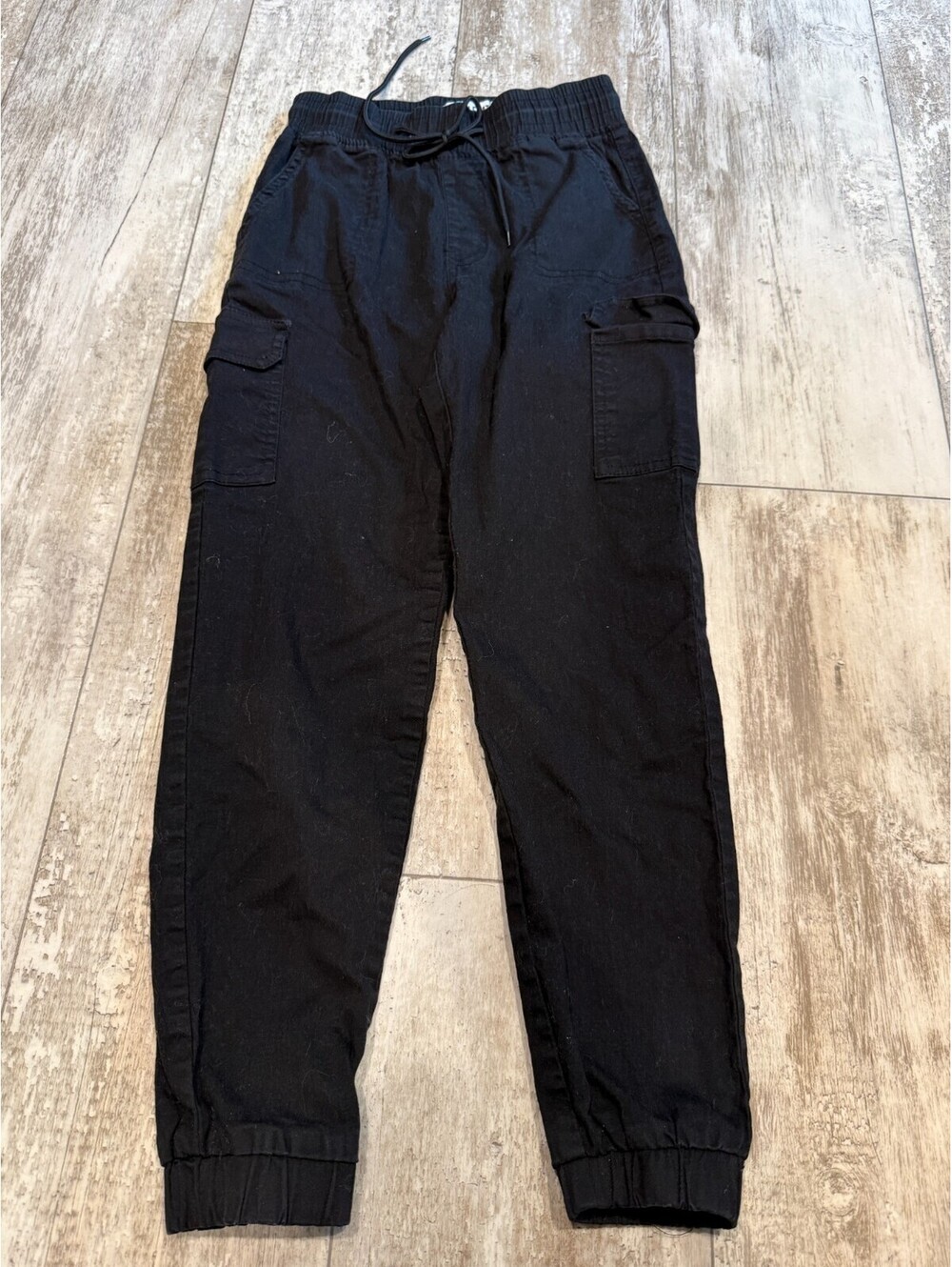 Telepatia Black Cargo Jogger Pants Utility